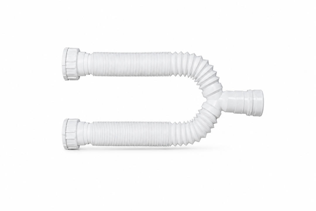 SIFÃO TUBO EXTENSIVO DUPLO BRANCO 70CM