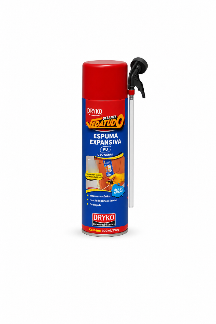Espuma Expansiva De Pu Poliuretano 190g/300ml Dryko - 4435